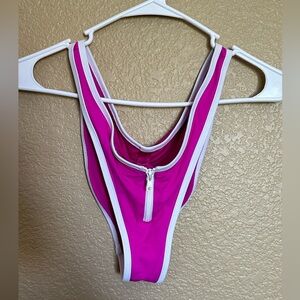 SKIMS high cut zip swim bottoms